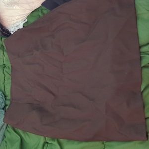 Brown pencil skirt